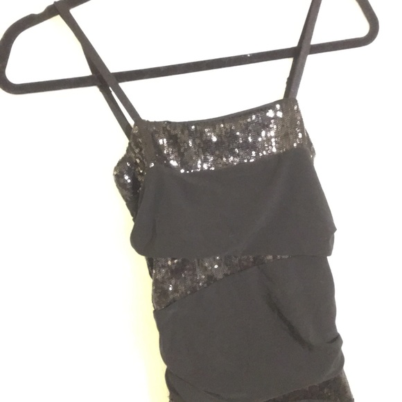 Forever 21 Black Sequined Party Prom Dress - Picture 2 of 3